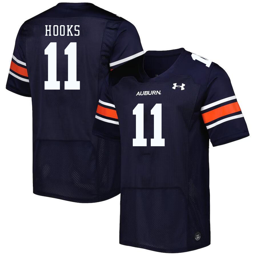 Men #11 Shane Hooks Auburn Tigers College Football Jerseys Stitched Sale-Navy